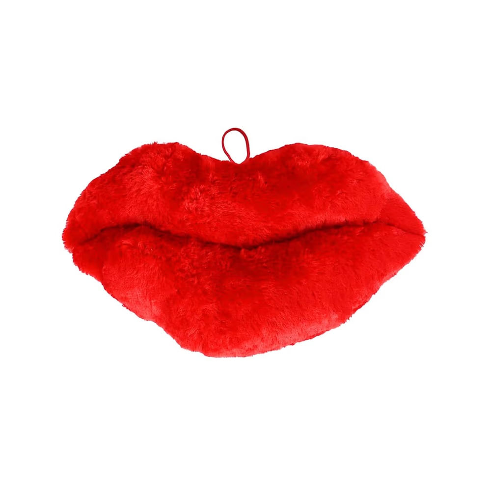 SAN VALENTIN - Labios decorativos afelpados dos colores rojo u rosado
