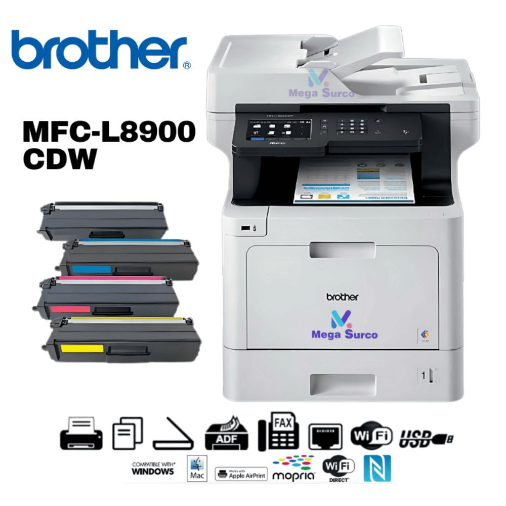 IMPRESORA MFC-L8900CDW MULTIFUNCIONAL BROTHER LASER COLOR