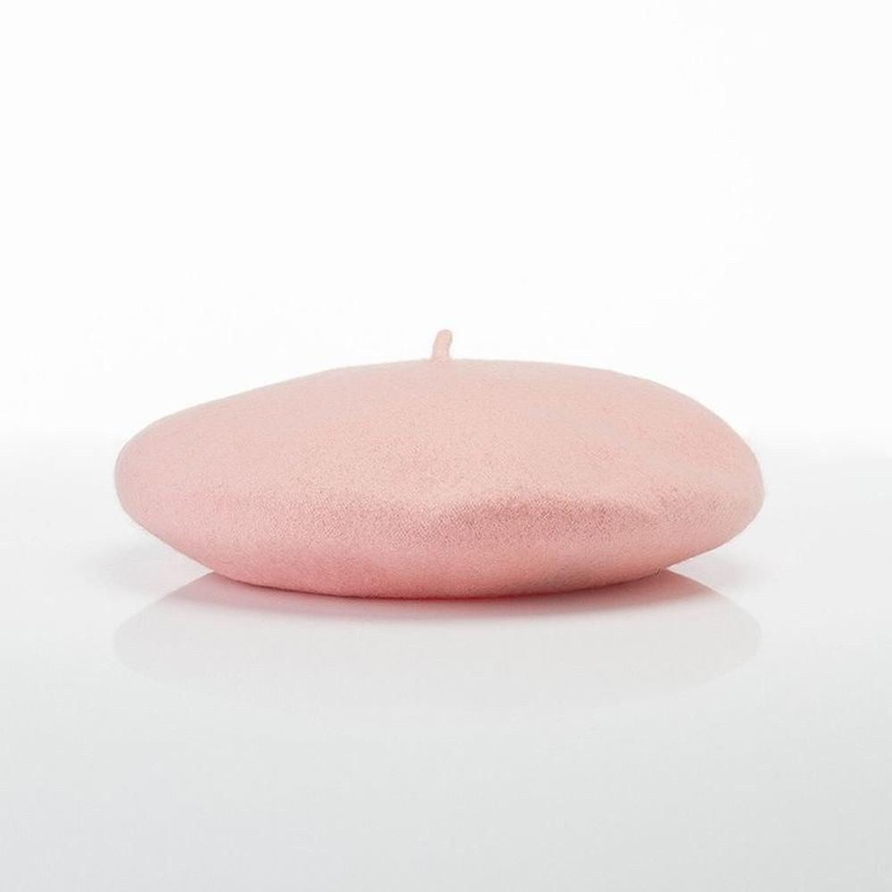 Boina Francesa de Lana para Mujer  Rosa Bebé