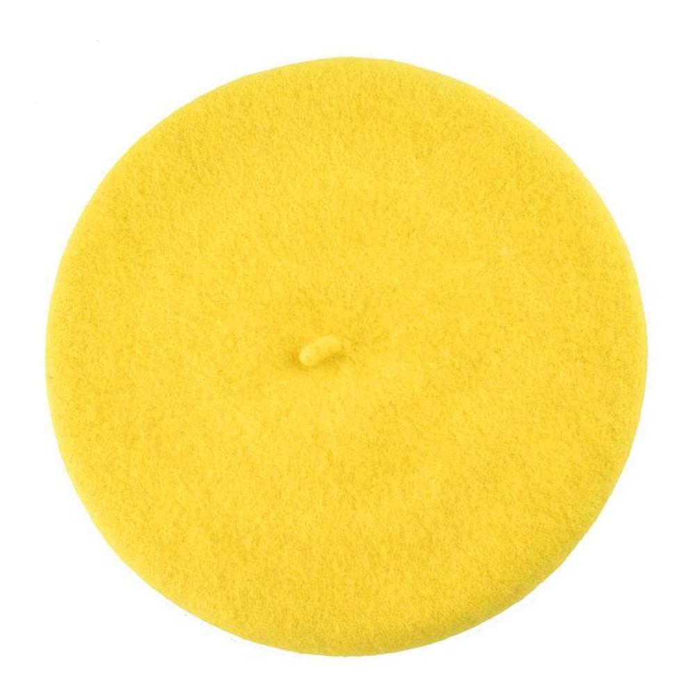 Boina Francesa de Lana estilo frances para Mujer - Amarillo Boina Francesa de Lana estilo frances para Mujer - Amarillo