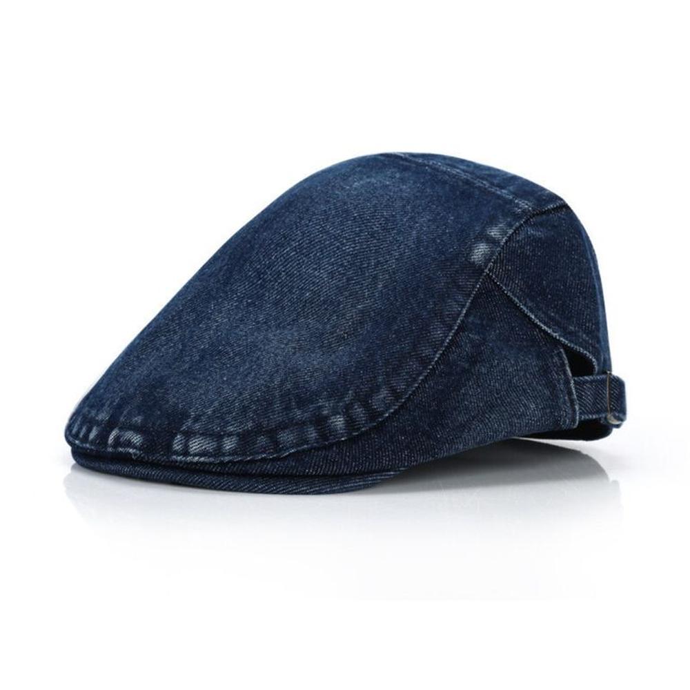 Boina Hombre Gorra en Drill Jeans Newman - Azul
