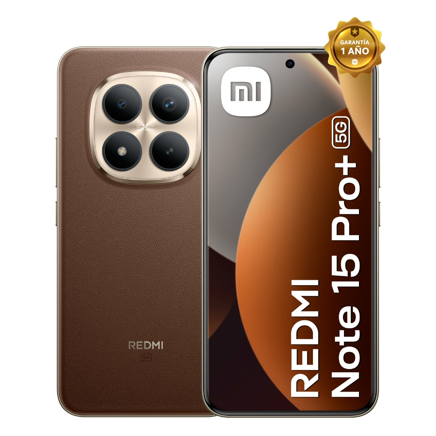Celular Redmi Note 15 Pro + 5G Mocha Brown 12G RAM 512G ROM