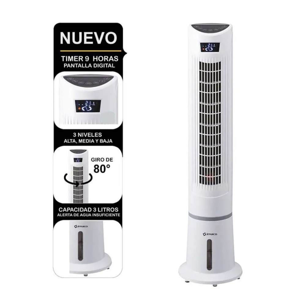 Enfriador Y Humidificador De Aire Imaco IYS5535 Digital Air Cooler 58w