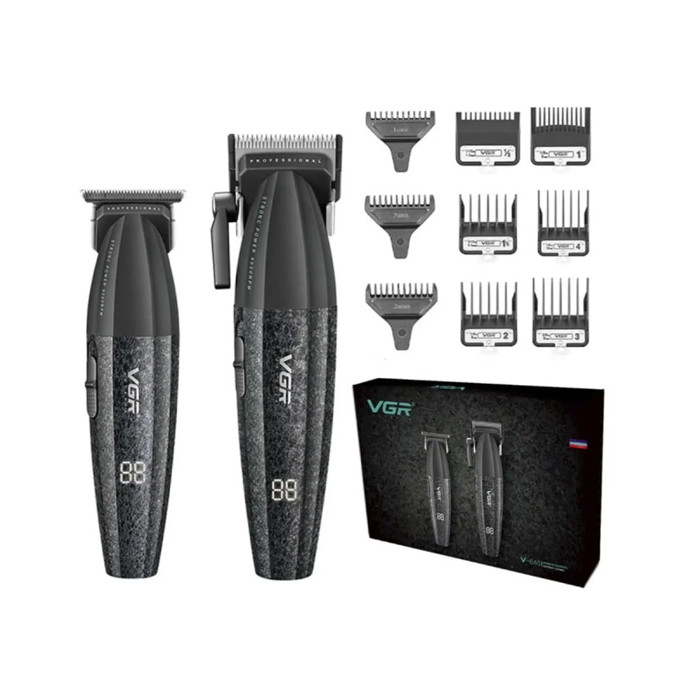 Maquina Barbería Pro Clipper Trimmer VGR V-640 S2 9000 Rpm