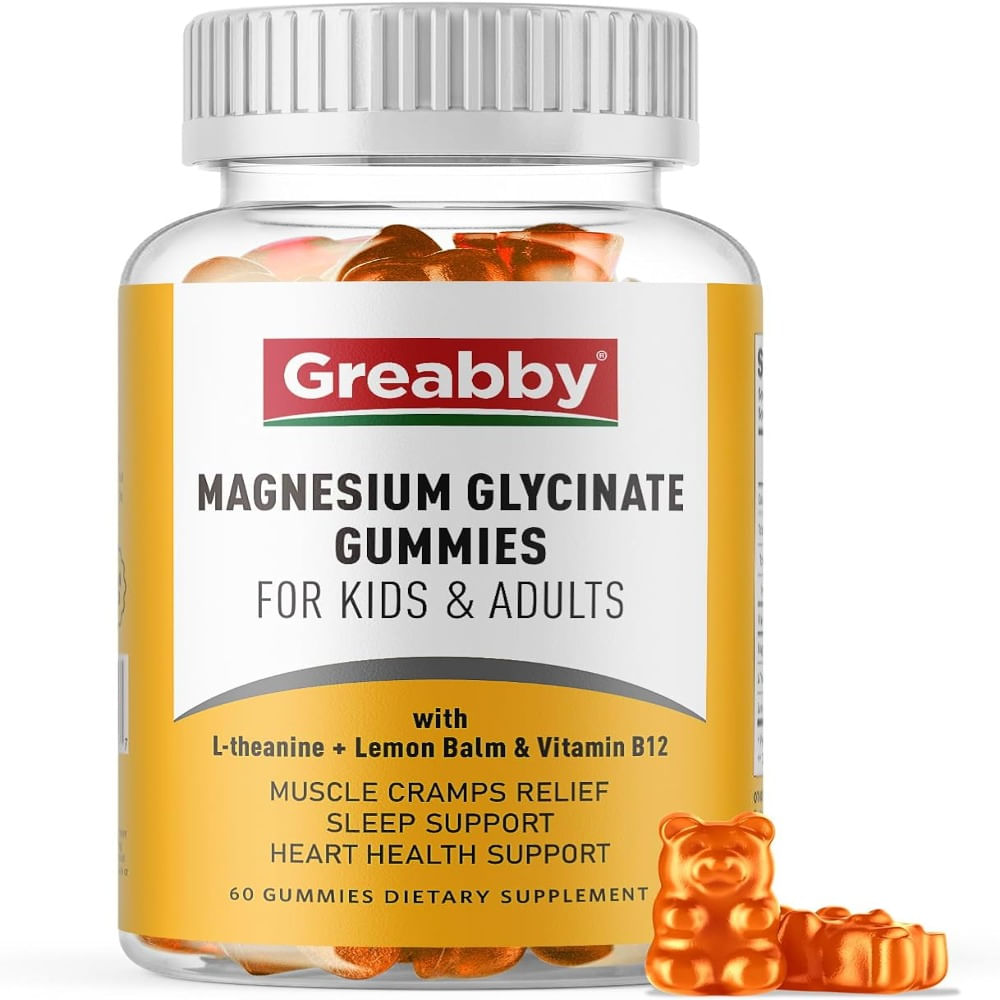 Gomitas de glicinato de magnesio para niños y adultos