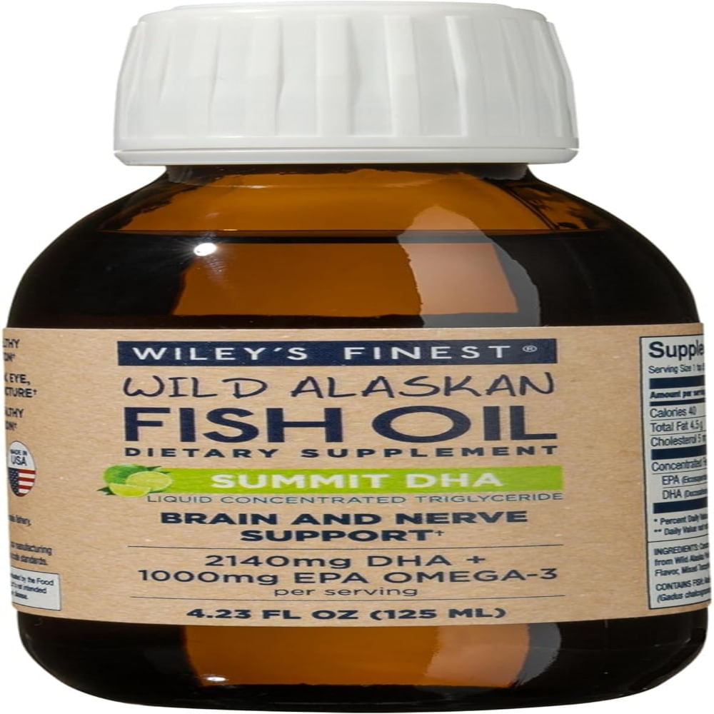 Wiley's Finest Wild Alaskan Fish Oil Summit DHA Liquid