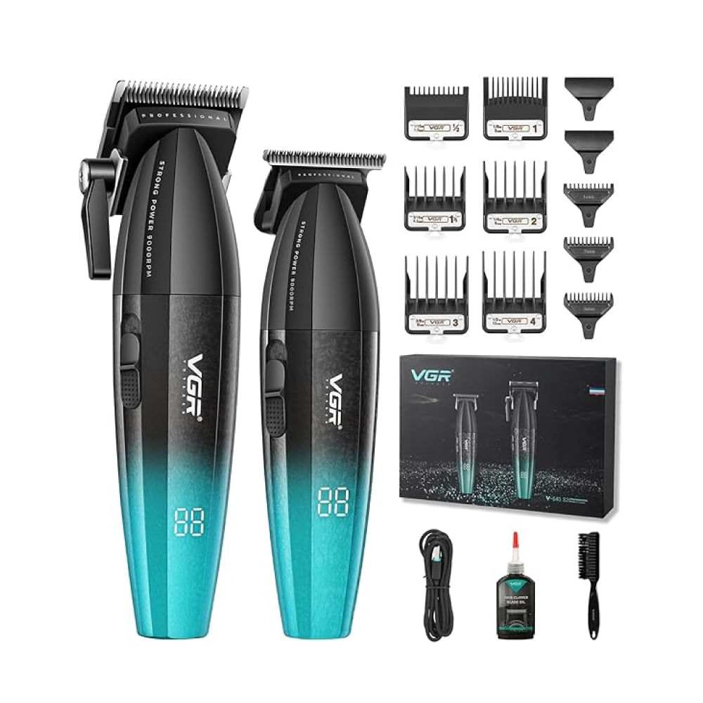 Maquina Barbería VGR V-640 S2 Pro Clipper Trimmer 9000 Rpm