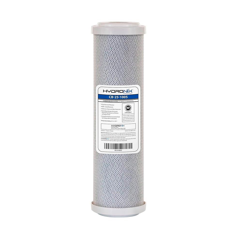 Filtro cartucho carbon para purificador de agua 5 micras hydronix