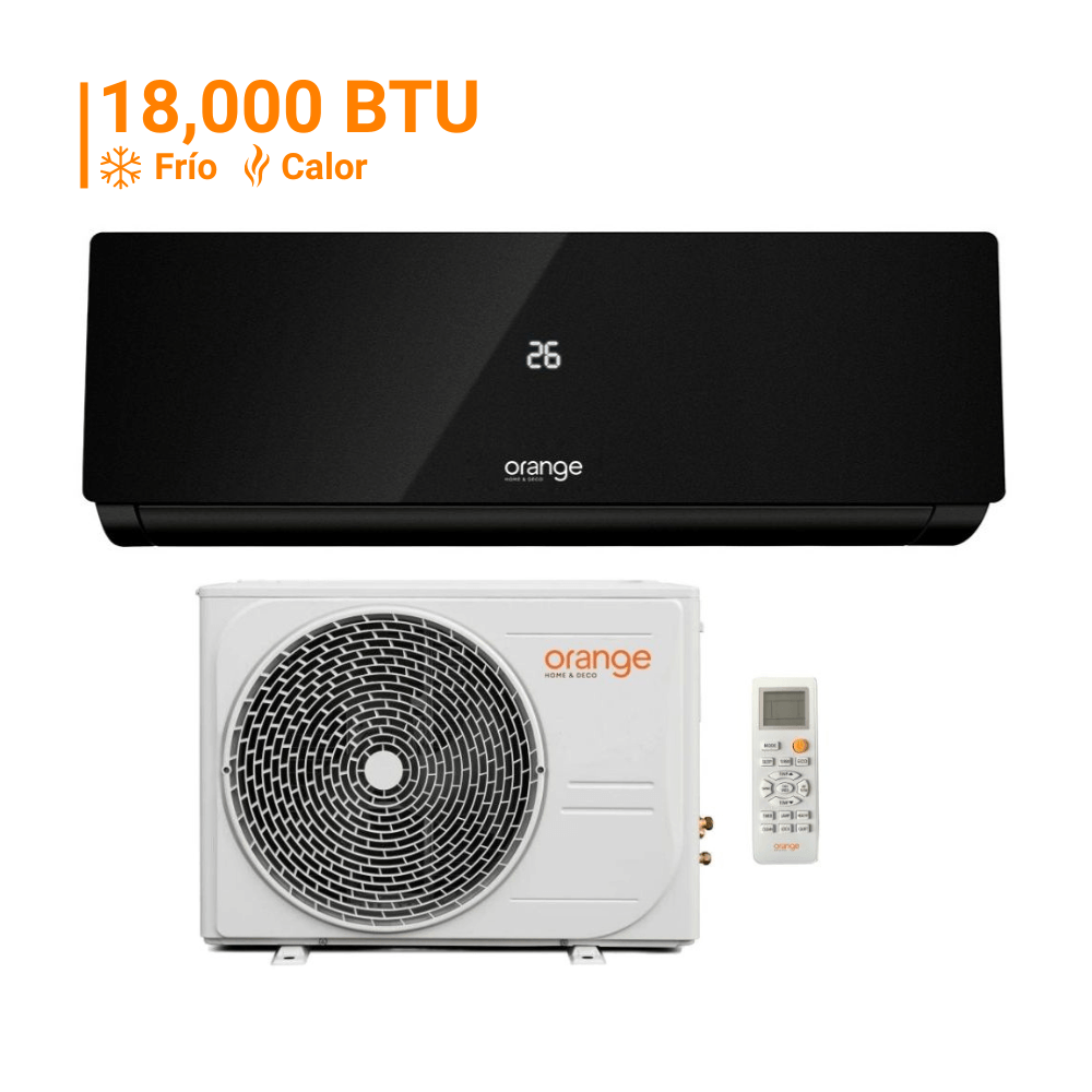 Aire Acondicionado Split 18000 Btu Inverter Orange Frío/Calor Negro