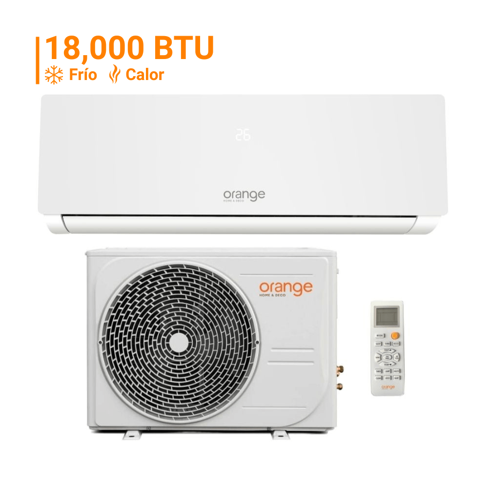 Aire Acondicionado Split 18000 Btu Inverter Orange Frío/Calor Blanco
