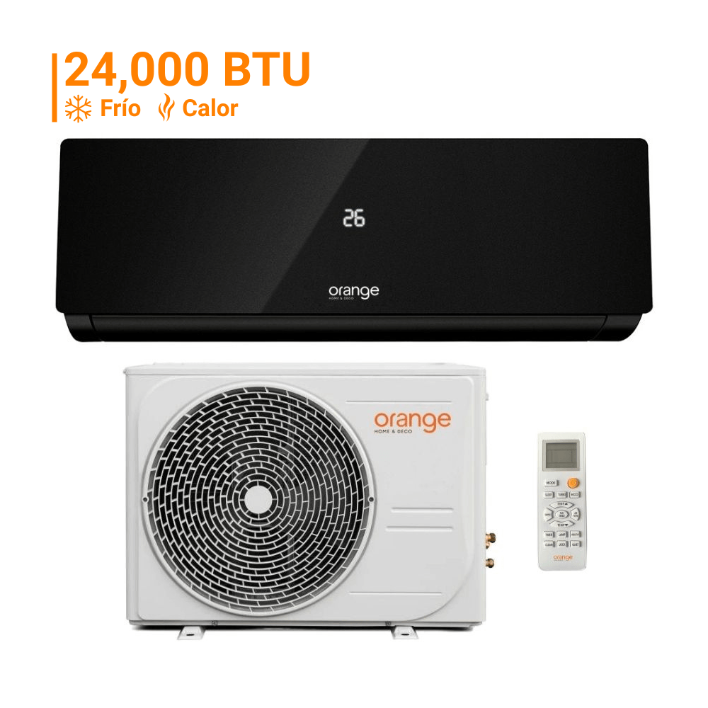 Aire Acondicionado Split 24000 Btu Inverter Orange Frío/Calor Negro