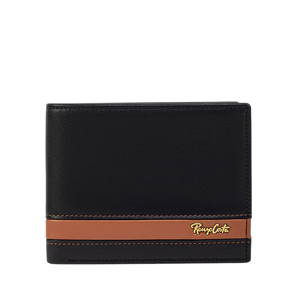 Billetera para Hombre Renzo Costa Wpc 2166 1 Black 10 Yellow Brown Lux