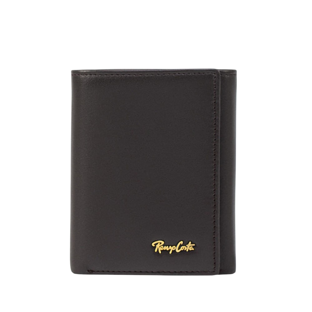 Billetera para Hombre en Cuero de Tres Cuerpos Renzo Costa Wpc 2156 3 Coffe Lux