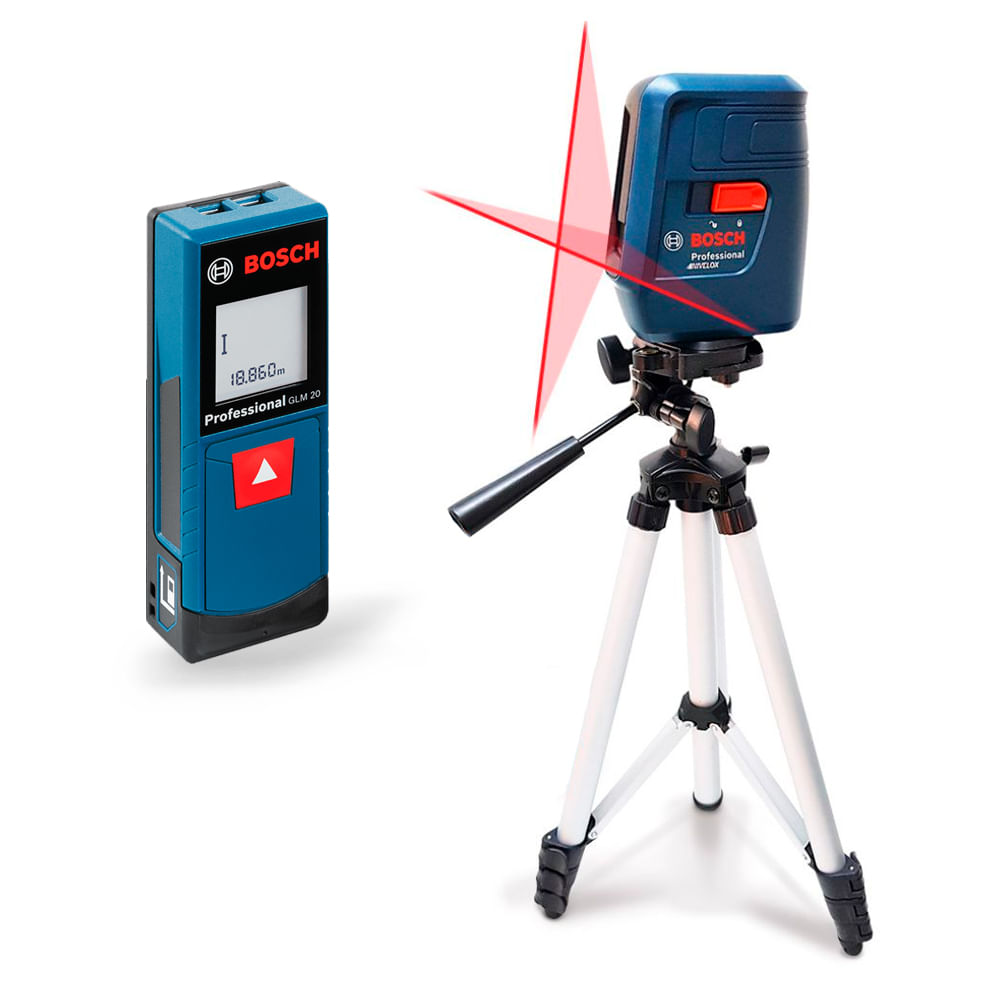 Nivel Láser Nivelox GLL 3X Bosch y Medidor GLM 20 Bosch