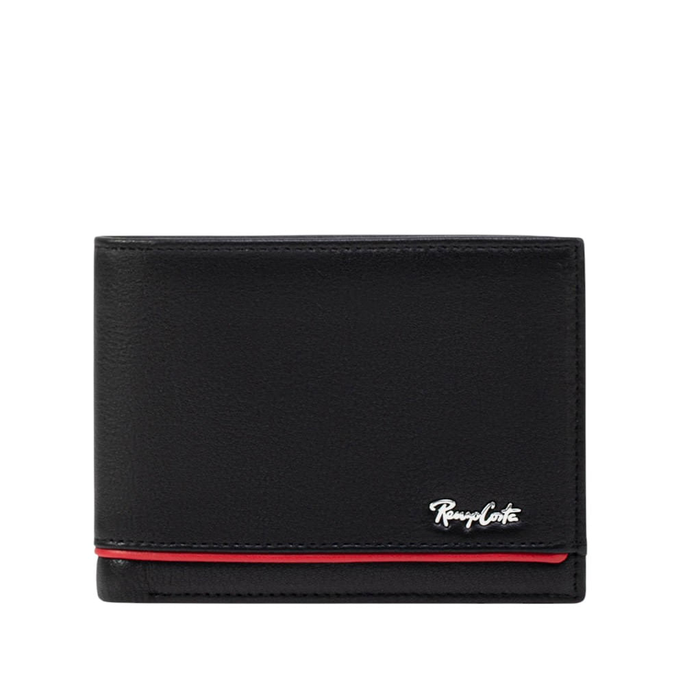 Billetera para Hombre Casual con Detalle de Linea en Contraste Renzo Costa Wpc 2153 1 Blac 9 Dar Red