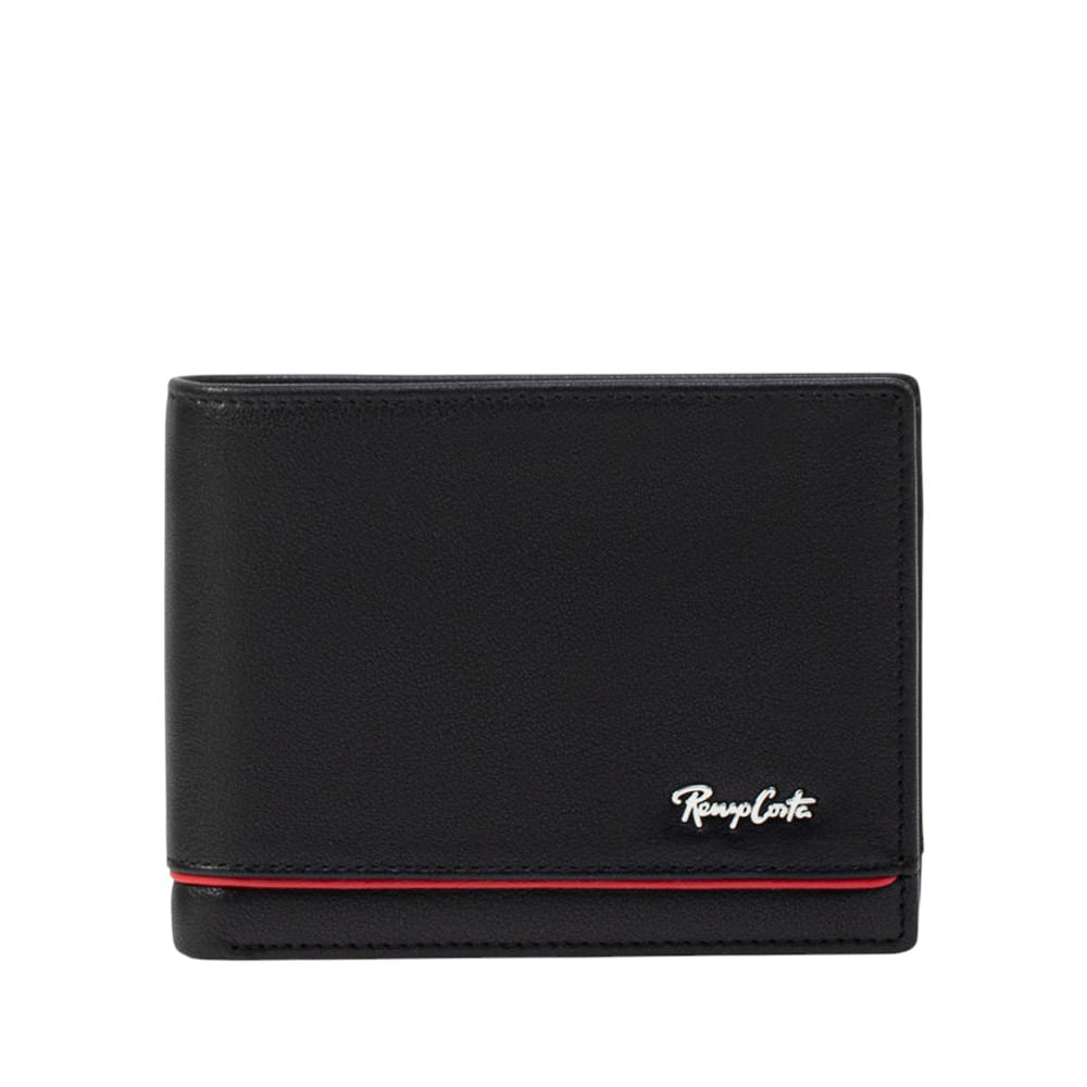 Billetera para Hombre Renzo Costa Wpc 2154 1 Black 9 Dark Red Lux