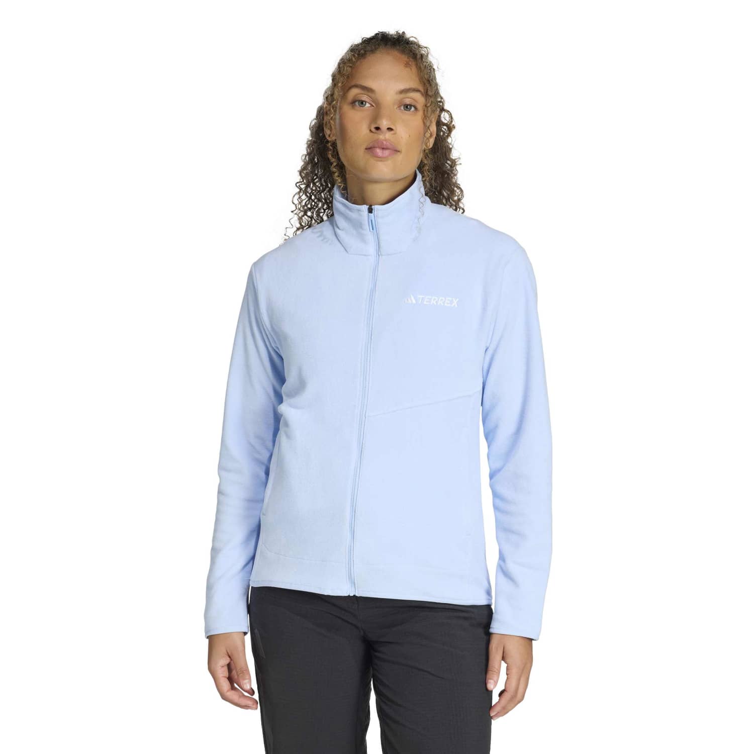 Casaca Deportiva Adidas Mujer W Mt Fz Fleece Kb2200 Azul