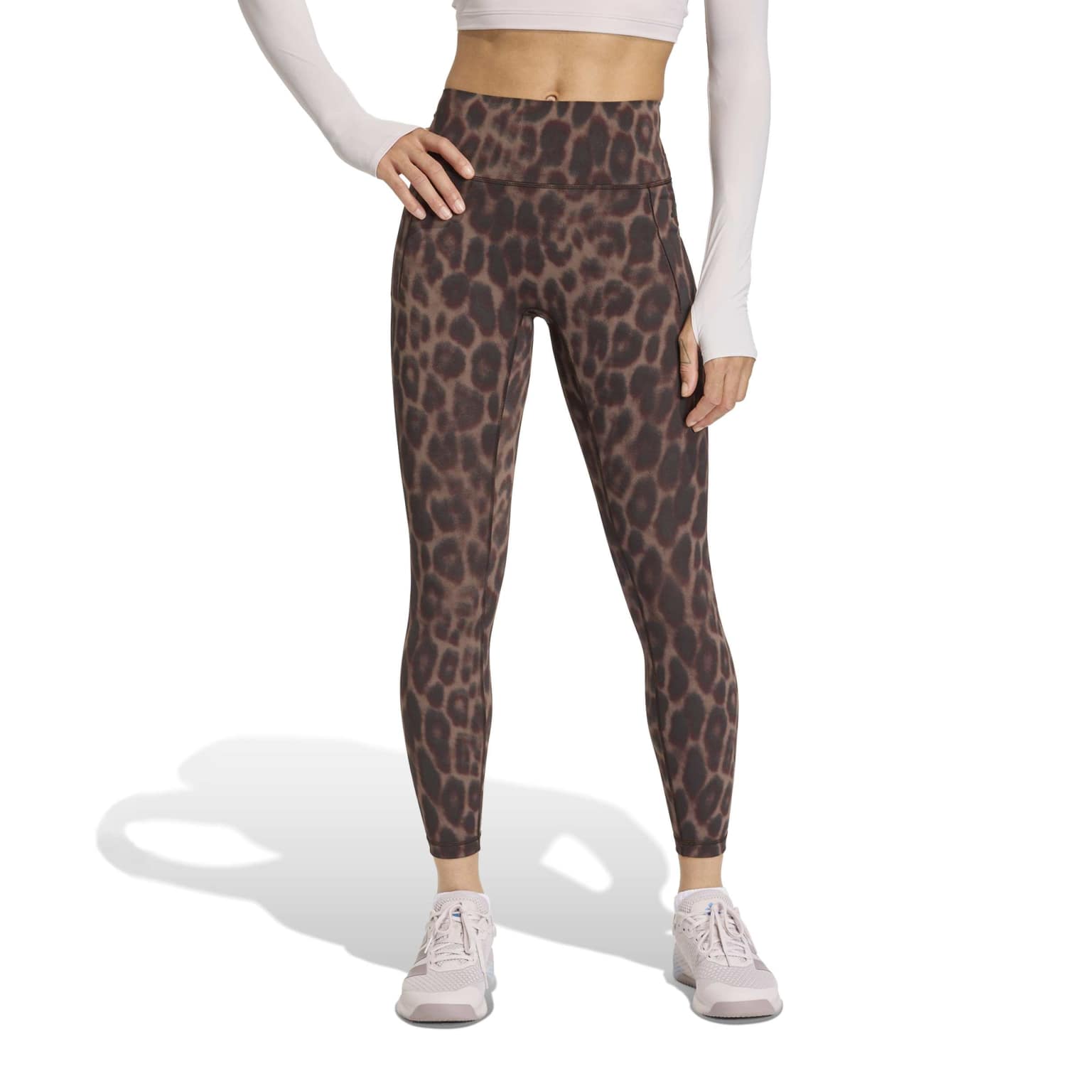 Malla Deportiva Adidas Mujer Opt Aop 7/8 L Kf9094 Negro