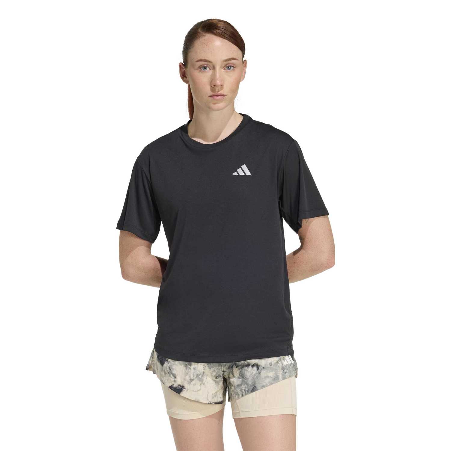 Polo Deportivo Adidas Mujer Run Ess Tee W Jz7808 Negro
