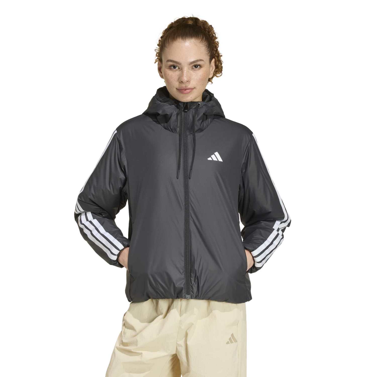 Casaca Deportiva Adidas Mujer W Ess 3S Ins Hd Kg1881 Negro