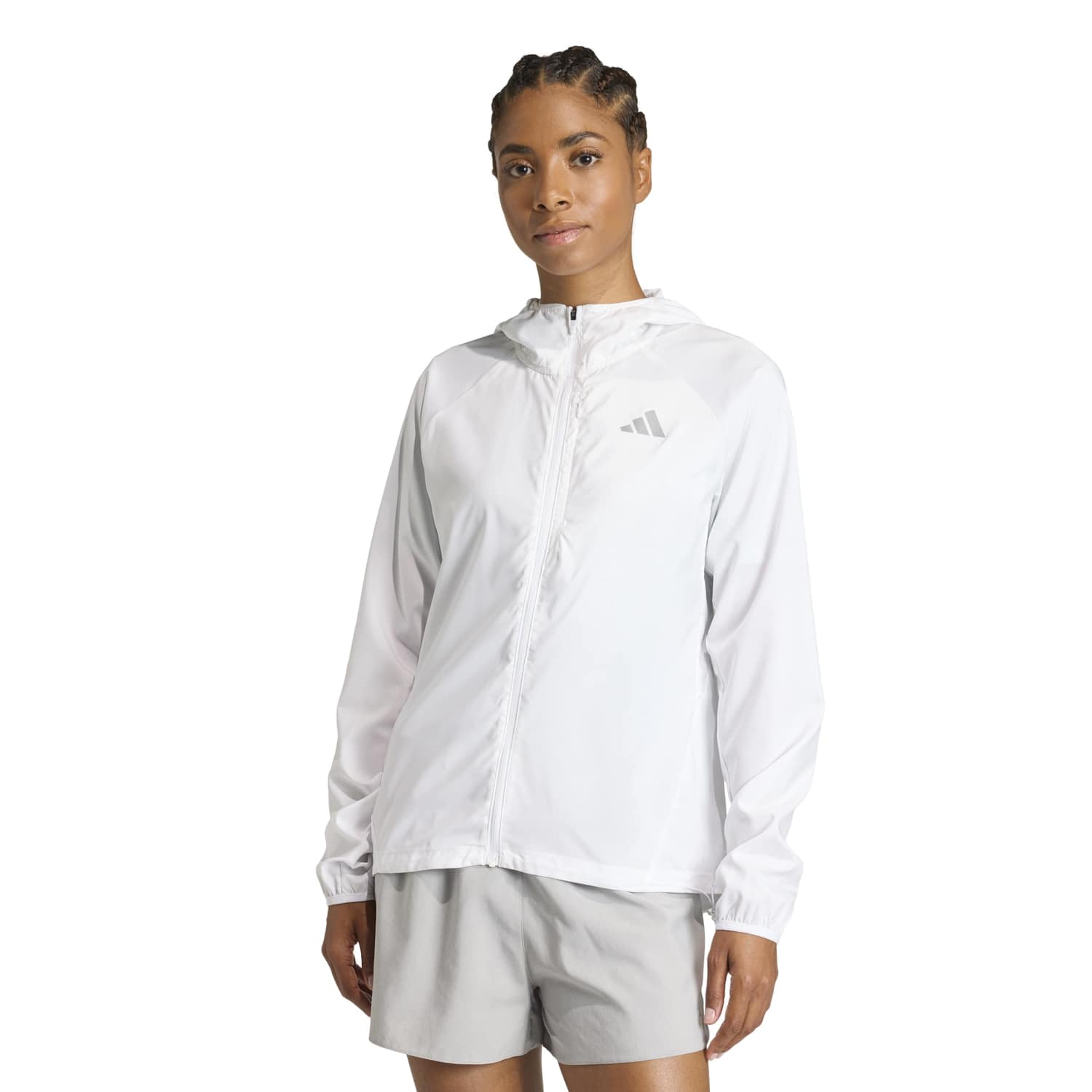 Casaca Deportiva Adidas Mujer Run Ess Jkt W Ka0253 Blanco