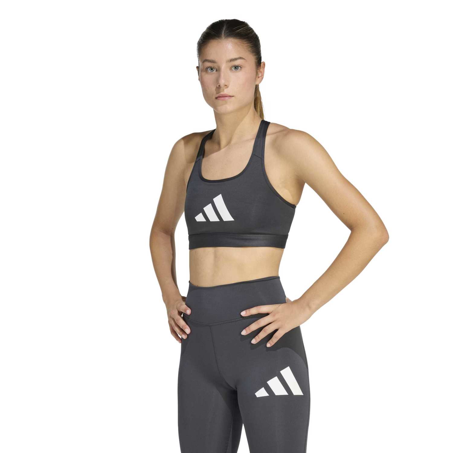 Top Deportivo Adidas Mujer Pwrct Bl Bra Ke9859 Plomo