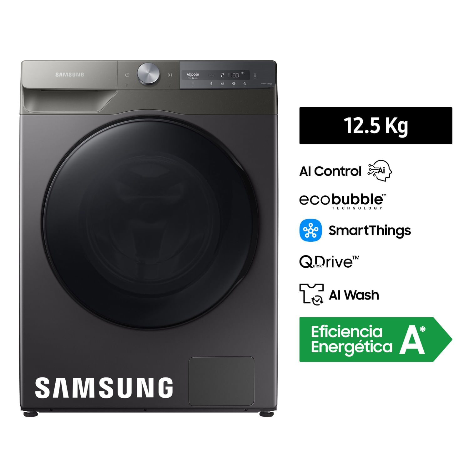 Lavaseca Samsung AI Control WD12T704DBN/PE 12.5KG / 7KG Gris