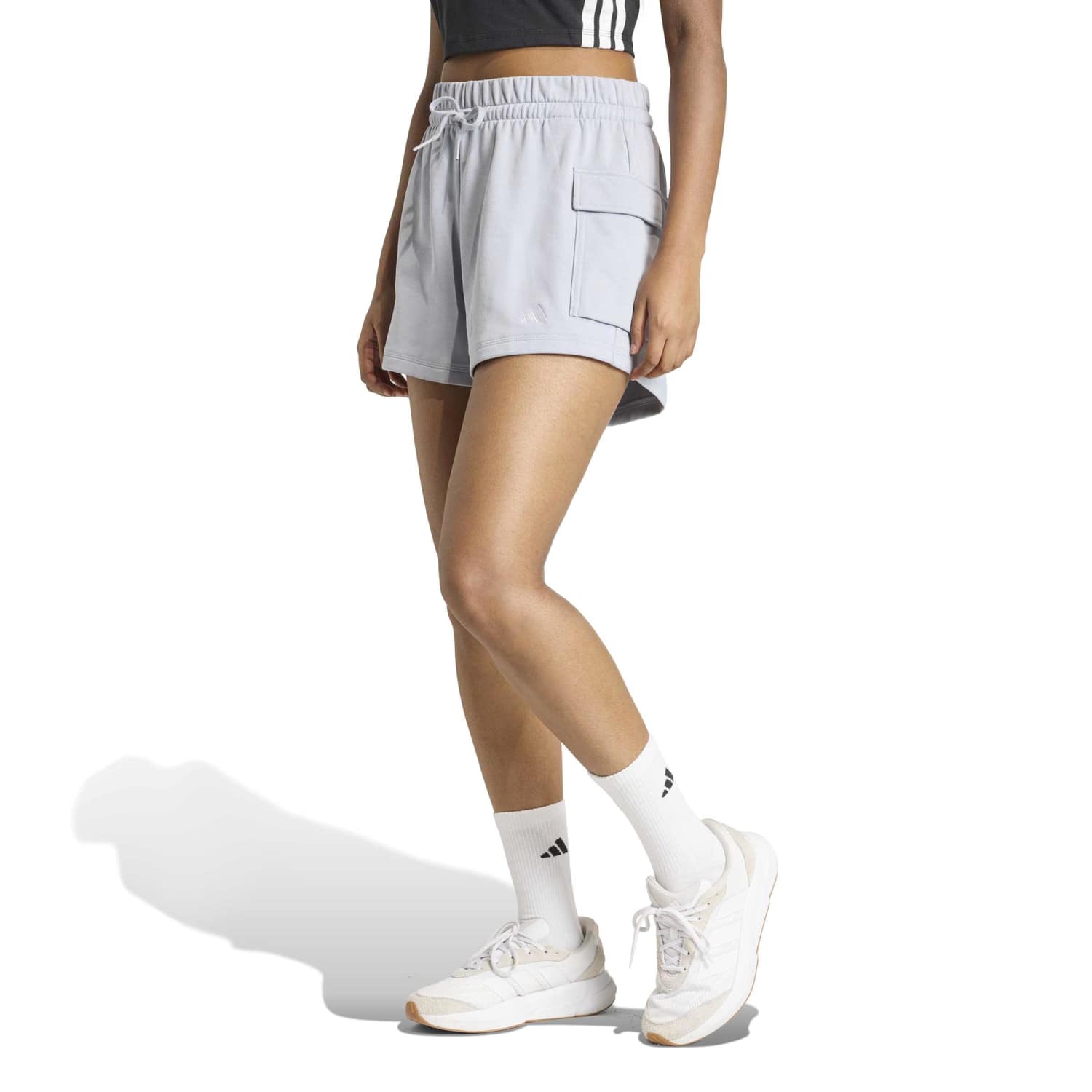 Short Deportivo Adidas Mujer W Sl Ft Sho Kc5256 Plomo