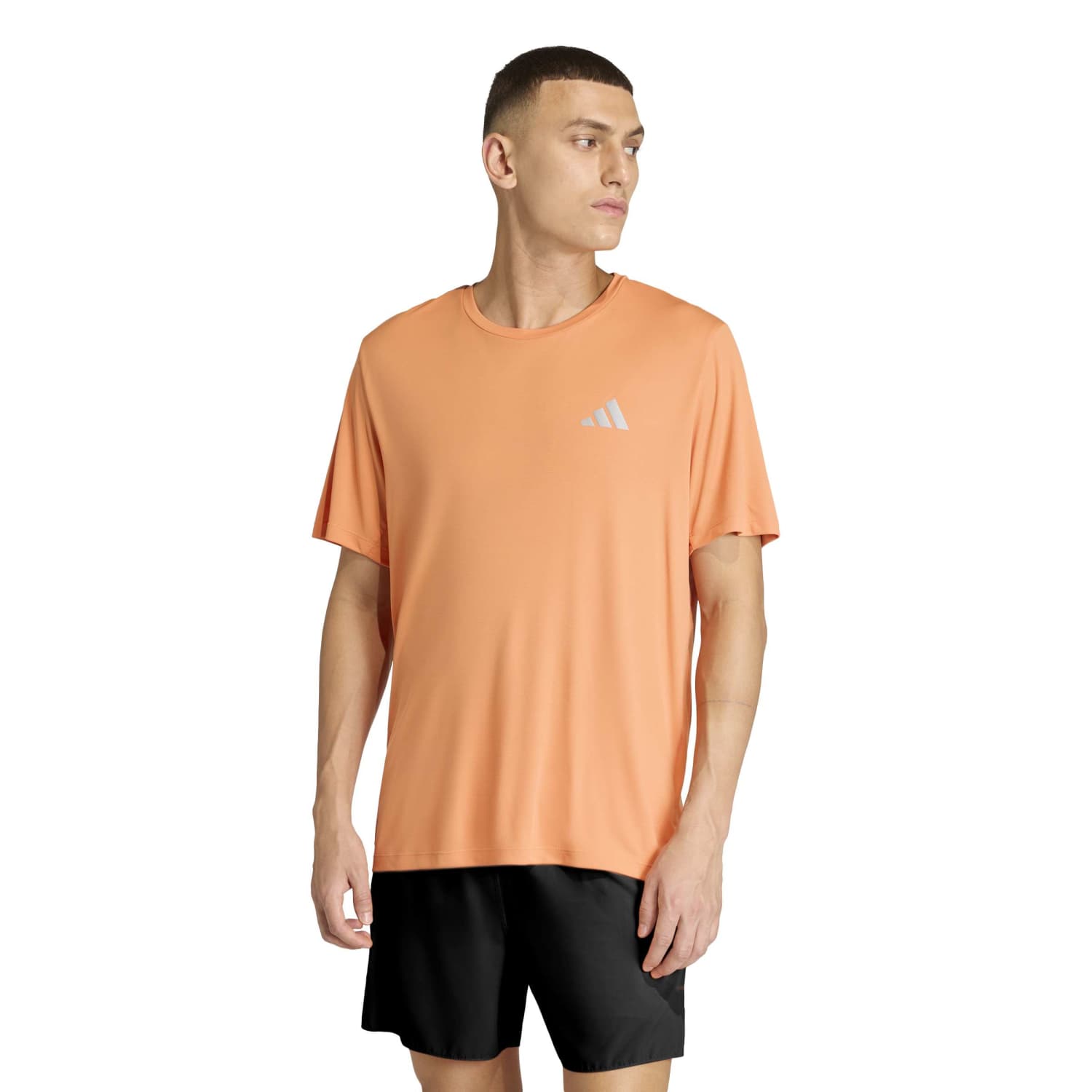 Polo Deportivo Adidas Hombre Run Ess Tee M Kb5964 Naranja