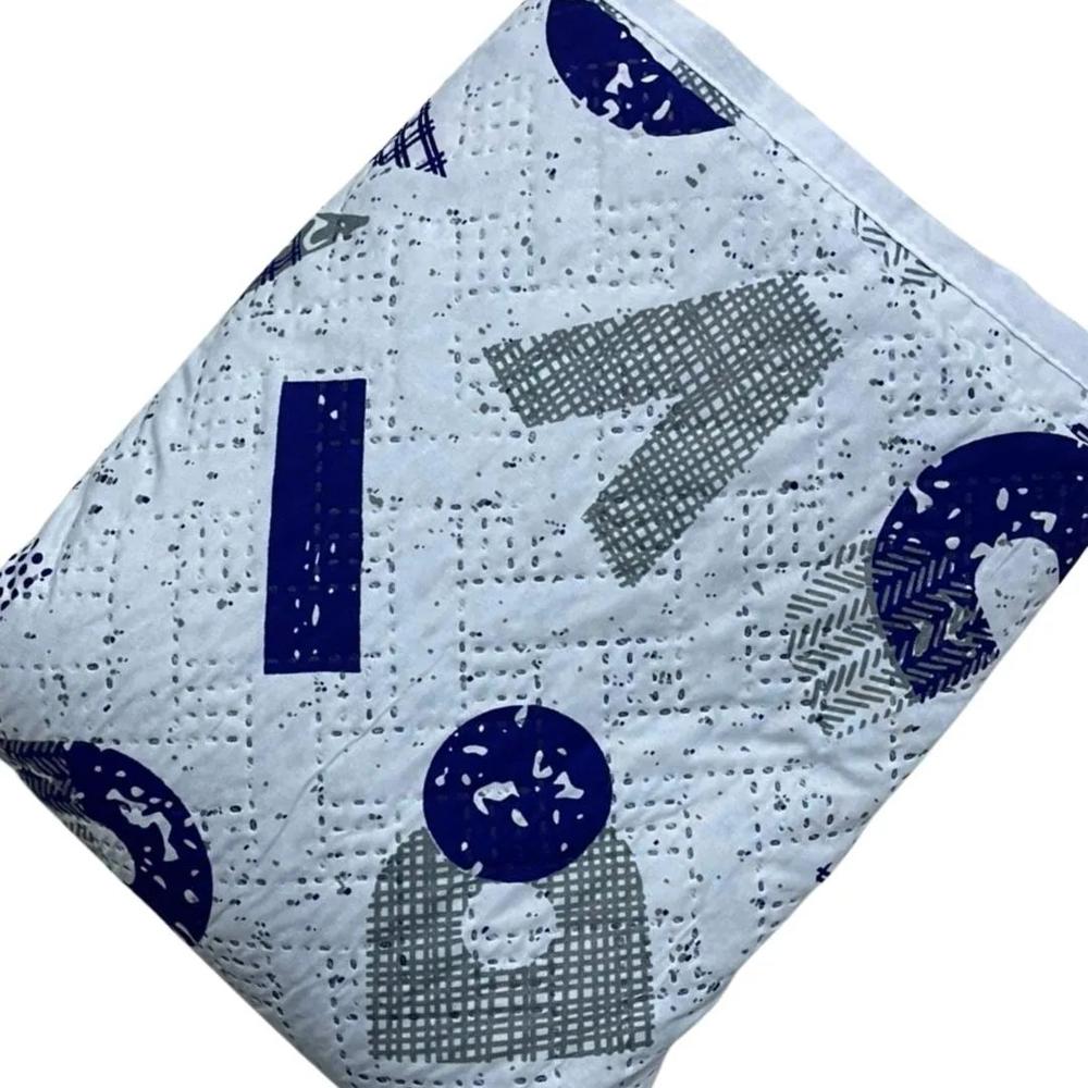 Edredón Cubrecama Reversible De Verano 2 Plazas 1 Pieza blanco