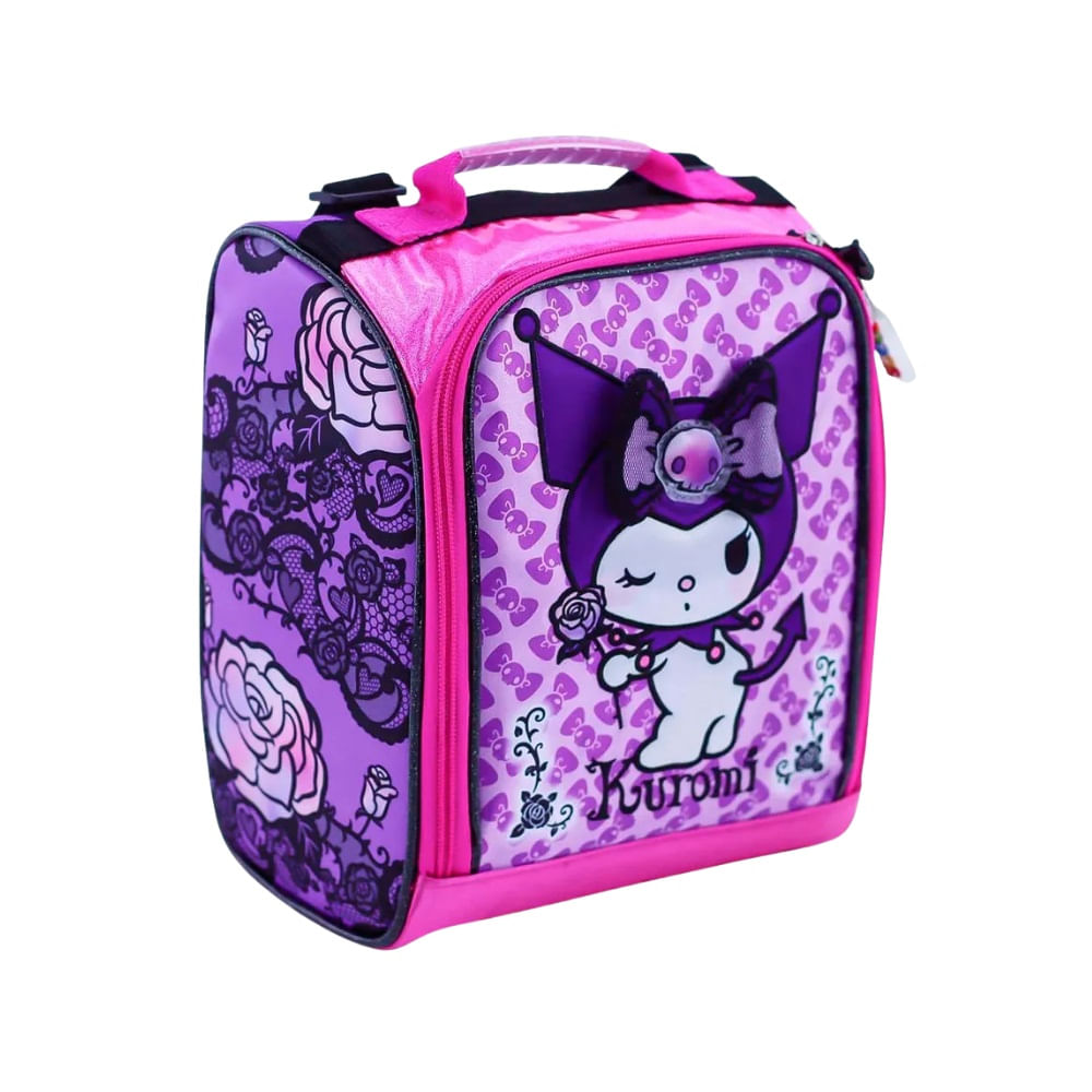 Lonchera Termica Oficio Magic Scool Kuromi 3D Tela con Brillo