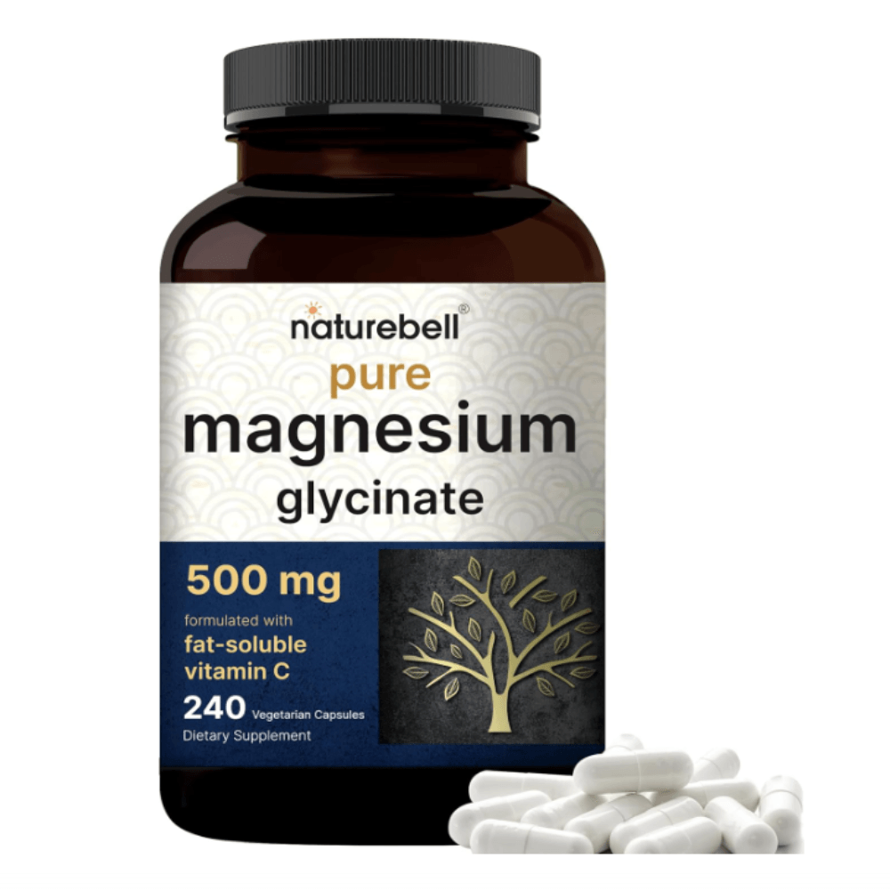 Glicinato de Magnesio NatureBell de 500 mg 240 capsulas quelado y purificado sin OMG ni gluten