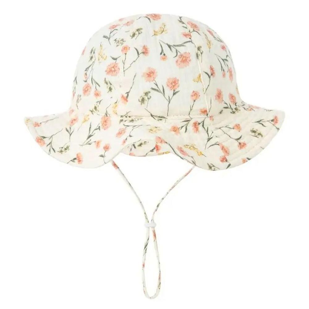 Sombrero Ala ancha Clavel 48cm para Bebé Niña 6 a 12 meses