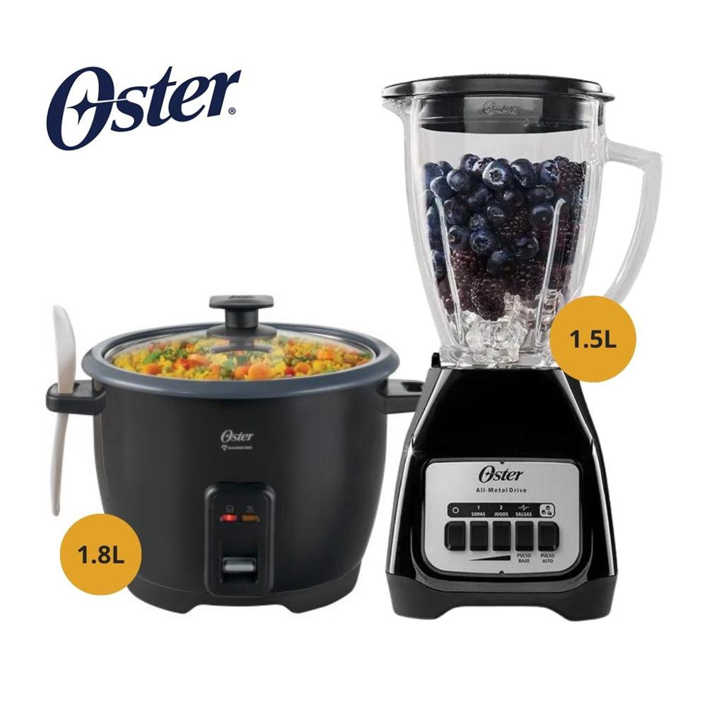 COMBO OSTER Licuadora 2 Velocidades Olla Arrocera 1.8 LT
