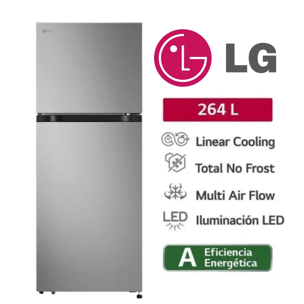 REFRIGERADORA 264LT LG COLOR GRIS OSCURO MOD VT26BPY REFRIGERADORA 264LT LG COLOR GRIS OSCURO MOD VT26BPY