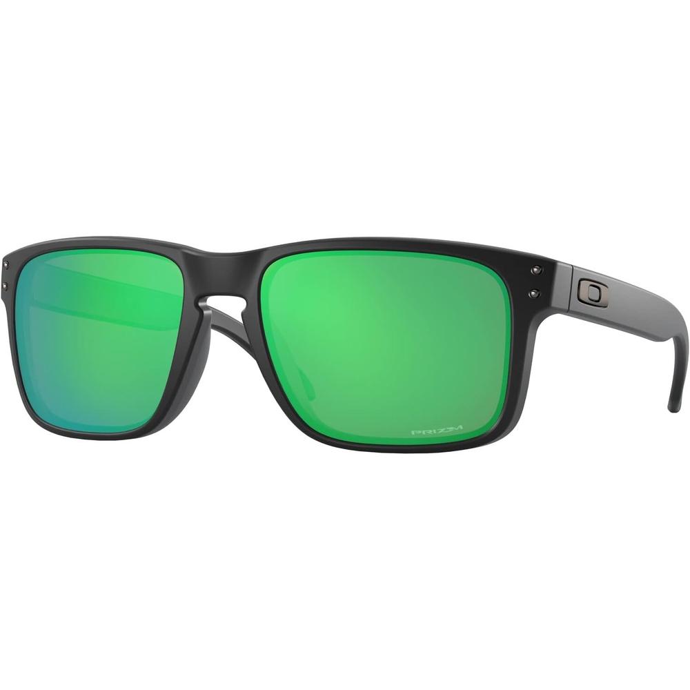 Oakley Holbrook OO9244 Gafas de Sol para Hombre | Matte Black Ink / Prizm Jade