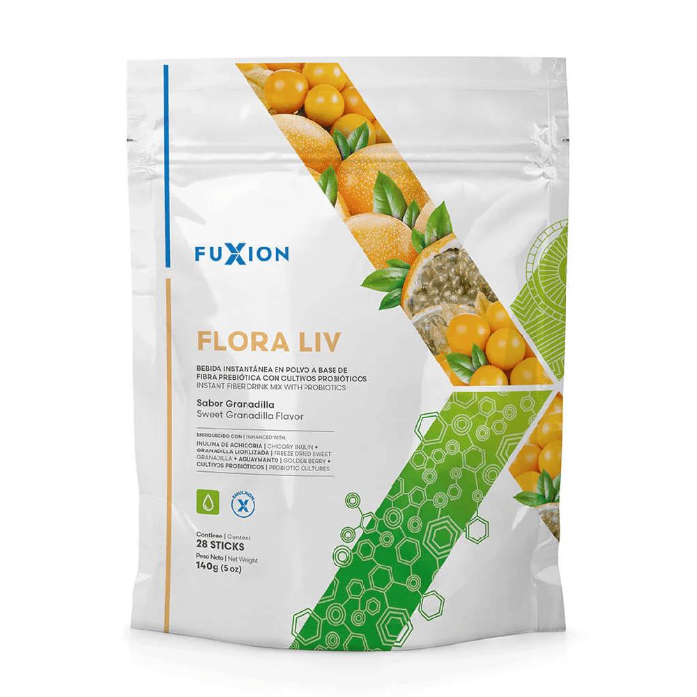 Flora Liv Fuxion Salud de Flora Intestinal 28 Sticks 140gr Granadilla