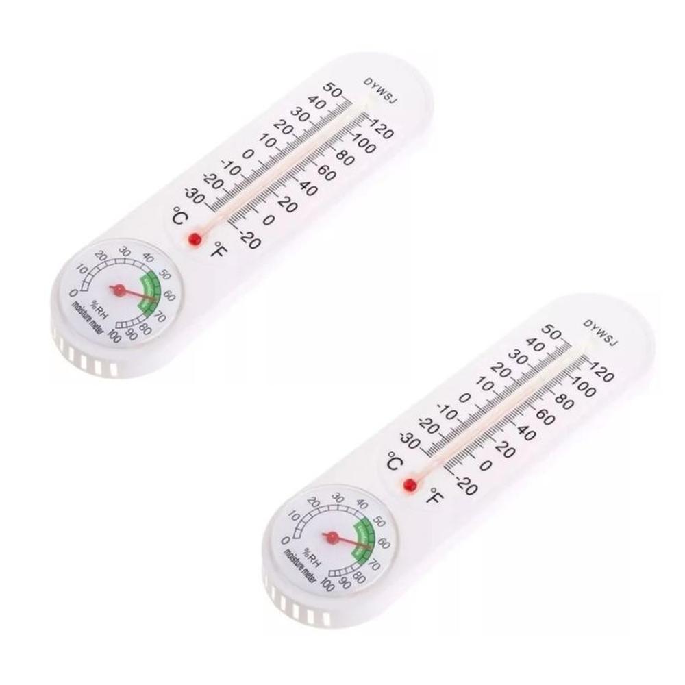 PACK X2 TERMOMETRO DE PARED MEDIDOR DE TEMPERATURA Y HUMEDAD