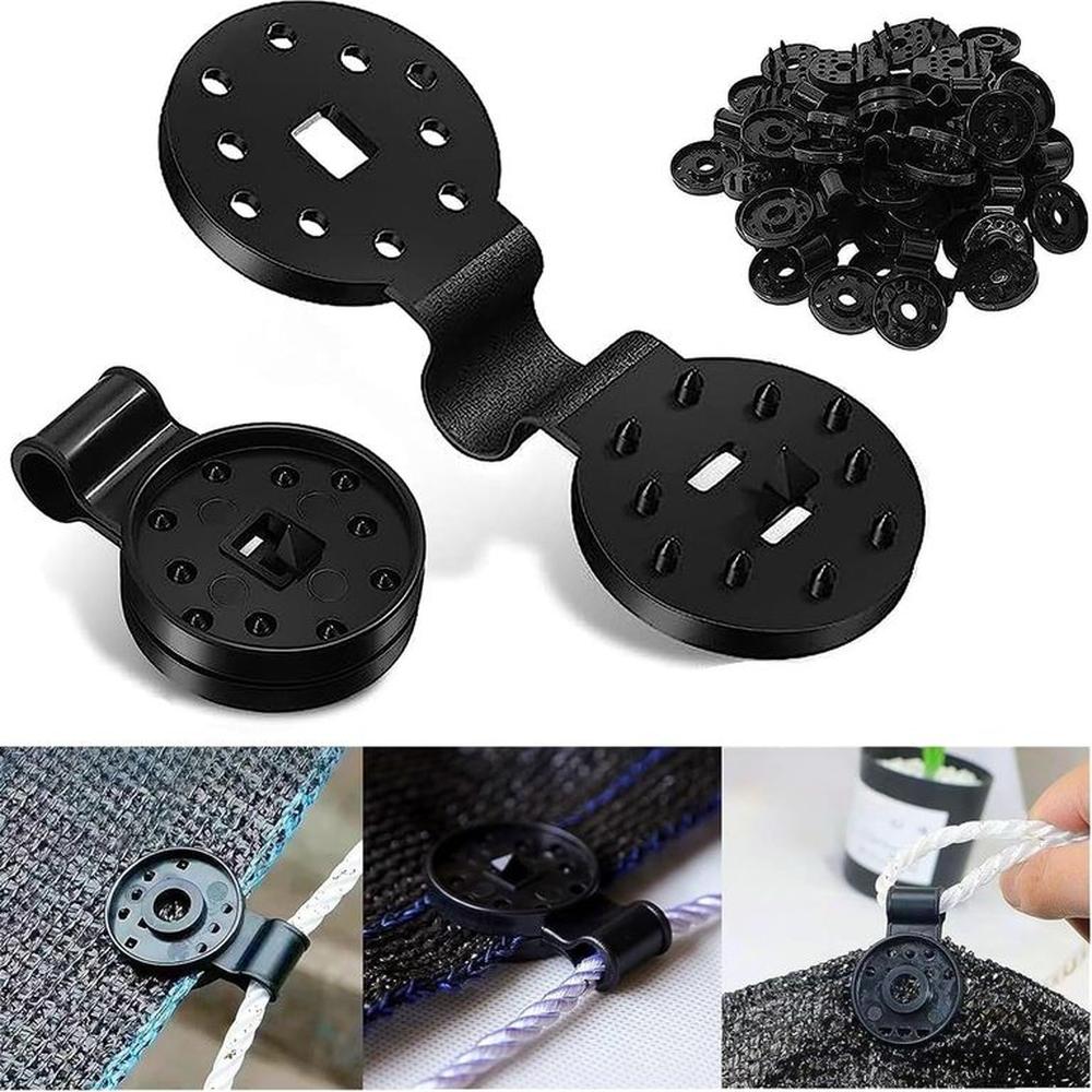 PACK X20 CLIP GANCHO BROCHE PARA MALLA RASCHEL GRANJA 10 X 3.7 CM