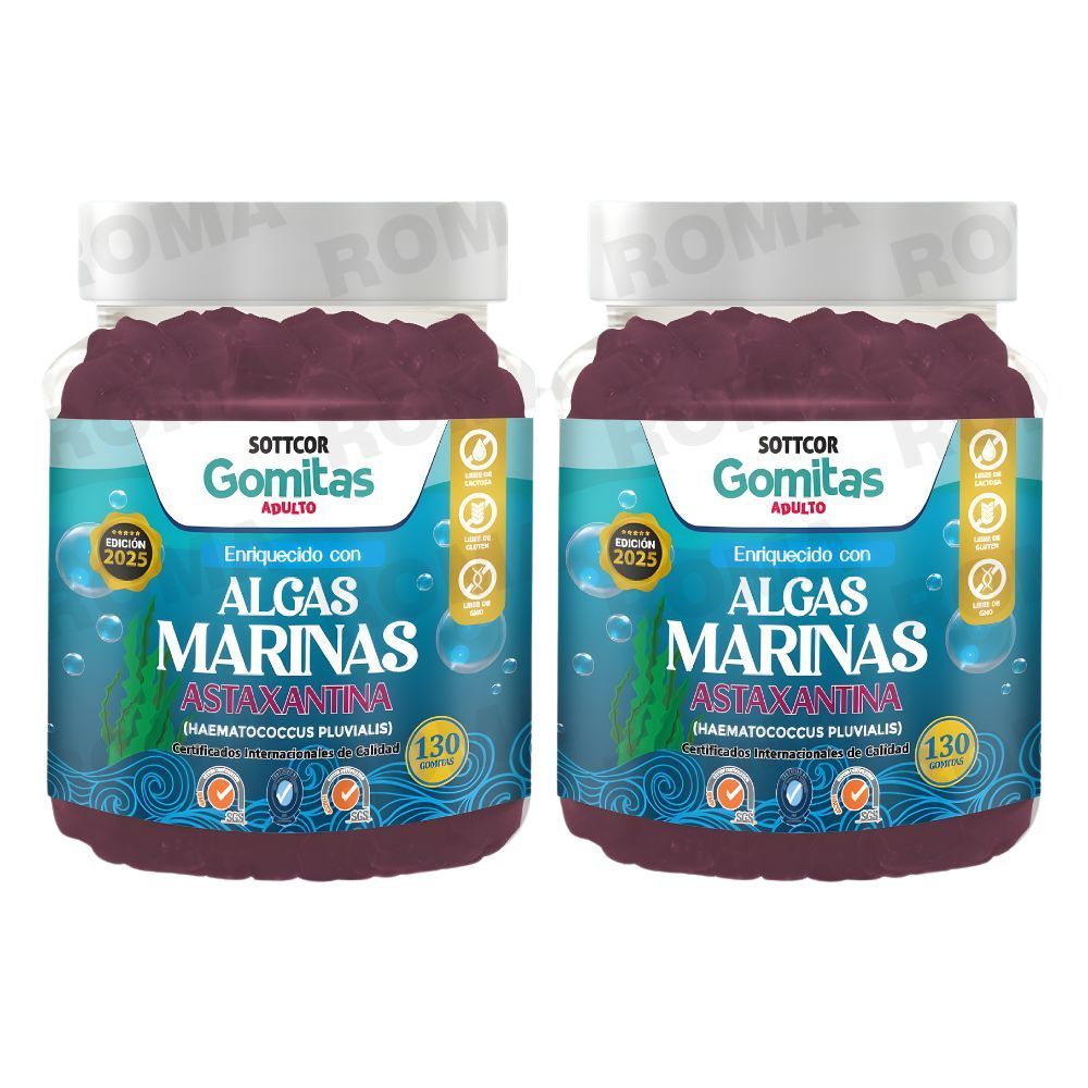 PACK 2 GOMITAS DE ALGAS MARINAS 130UND SOTTCOR PACK 2 GOMITAS DE ALGAS MARINAS 130UND SOTTCOR