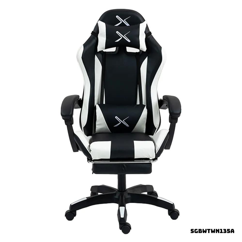 SILLA GAMER LYZOR CON POSAPIES BLANCO - SGTWN135A SILLA GAMER LYZOR CON POSAPIES BLANCO - SGTWN135A