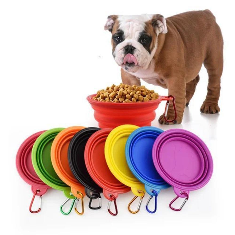 3 PLATOS DE SILICONA PLEGABLE PARA MASCOTAS DE 1000ML 3 PLATOS DE SILICONA PLEGABLE PARA MASCOTAS DE 1000ML