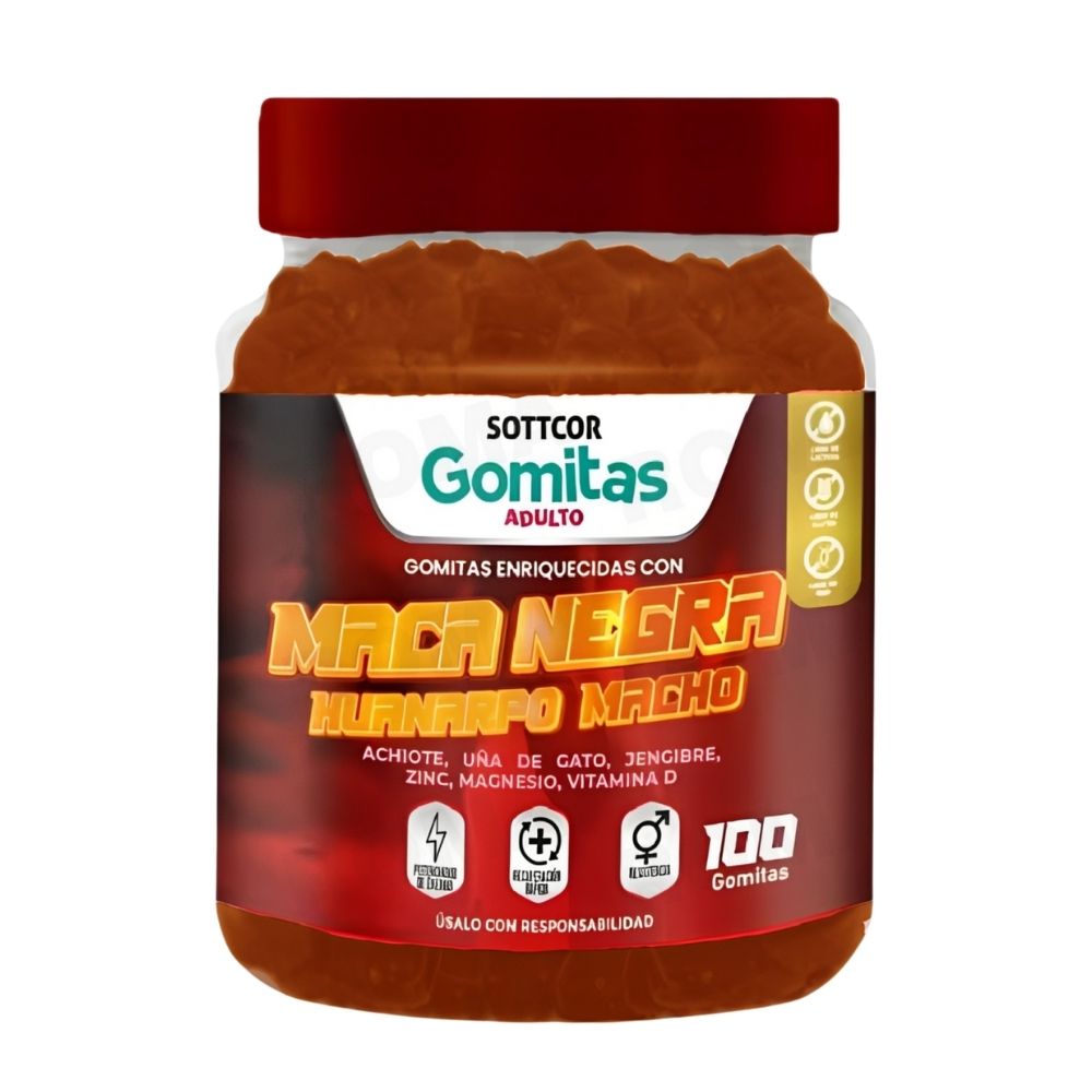 GOMITAS MACA NEGRA 100 UND GOMITAS MACA NEGRA 100 UND