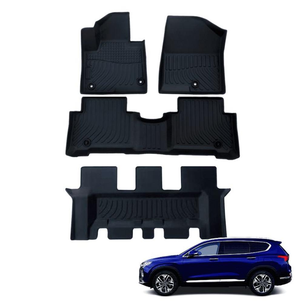 PROTECTOR PISO 5D TPE HYUNDAI SANTA FE 2013-2018 3 FILAS PROTECTOR PISO 5D TPE HYUNDAI SANTA FE 2013-2018 3 FILAS