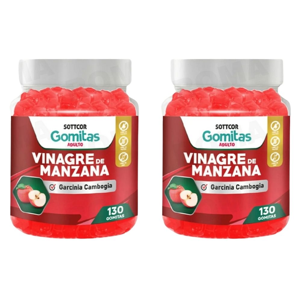 PACK 2 GOMITAS VINAGRE DE MANZANA 260 UND