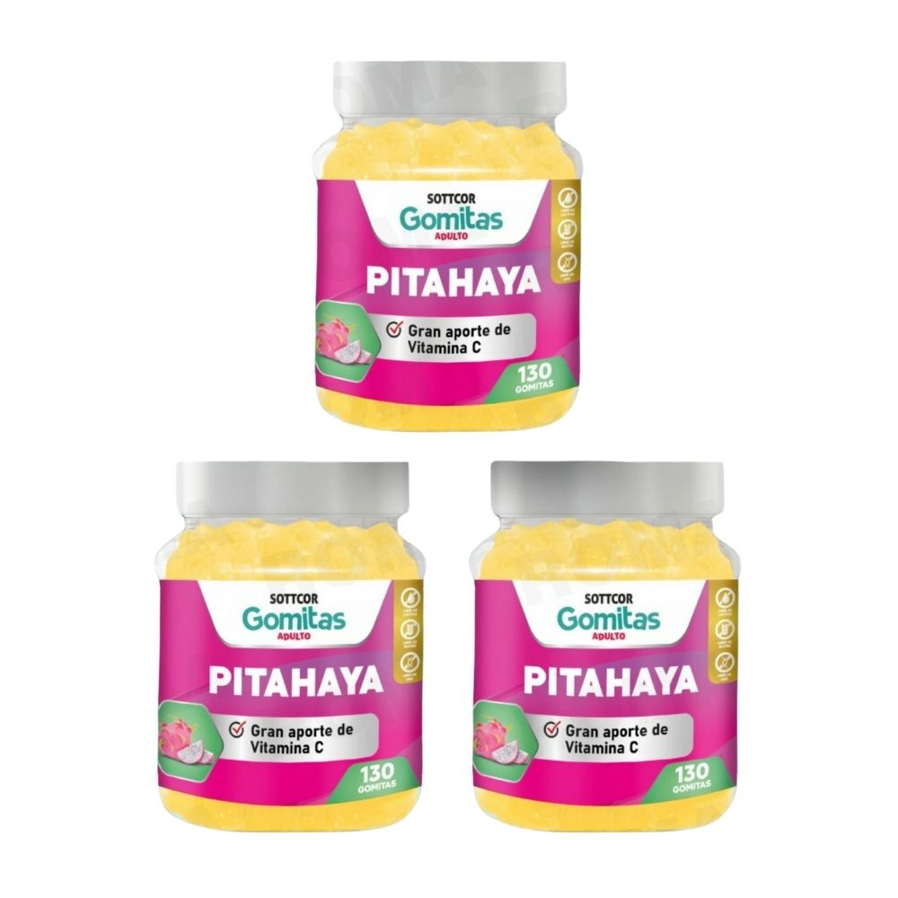 PACK 3 GOMITAS PITAHAYA 390 UND