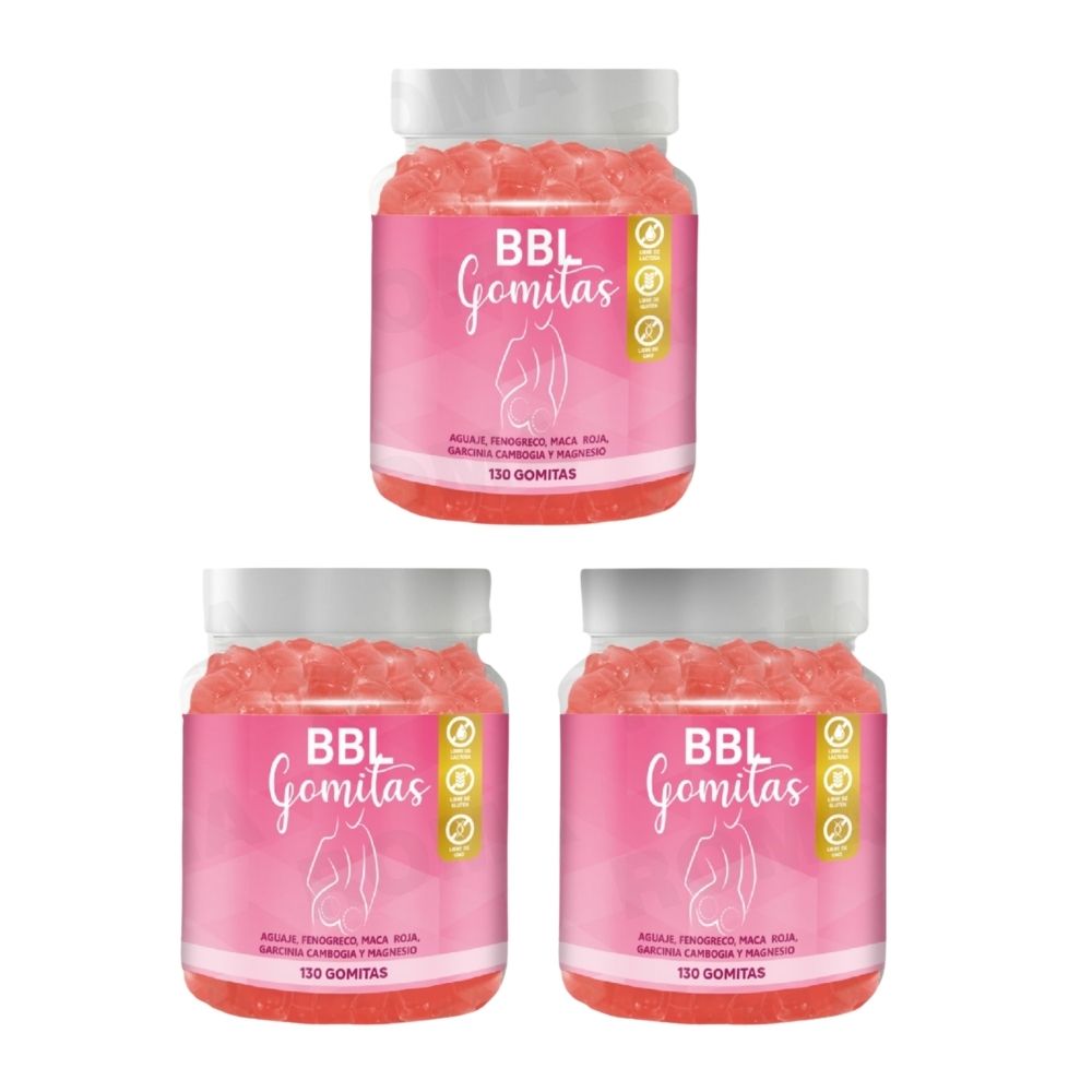 PACK 3 GOMITAS AGUAJE BBL 390 UND