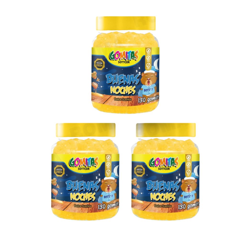 PACK 3 GOMITAS BUENAS NOCHES NIÑOS 390 UND