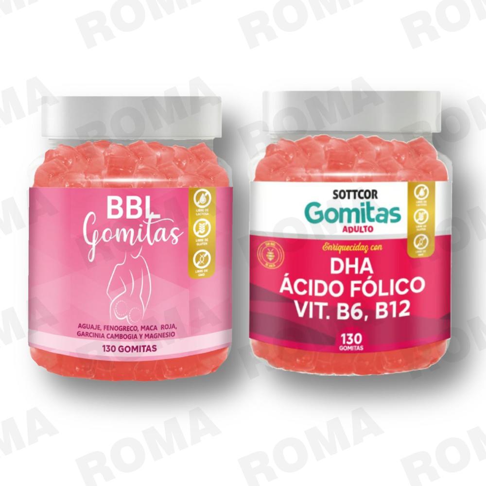 PACK GOMITAS BBL AGUAJE Y GOMITAS DHA SOTTCOR LABS