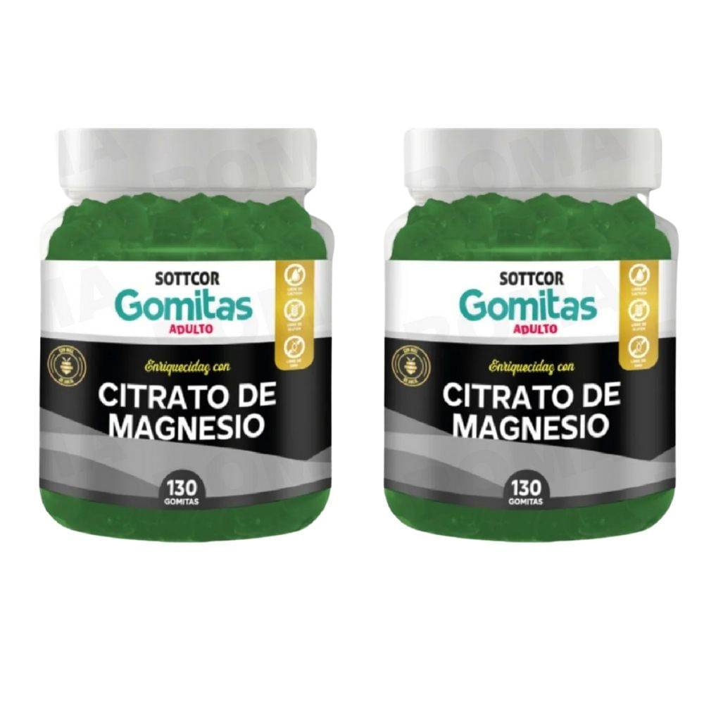 PACK 2 GOMITAS CITRATO DE MAGNESIO 260 UND PACK 2 GOMITAS CITRATO DE MAGNESIO 260 UND